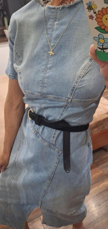 Riflové šaty zara m/l, zara,l