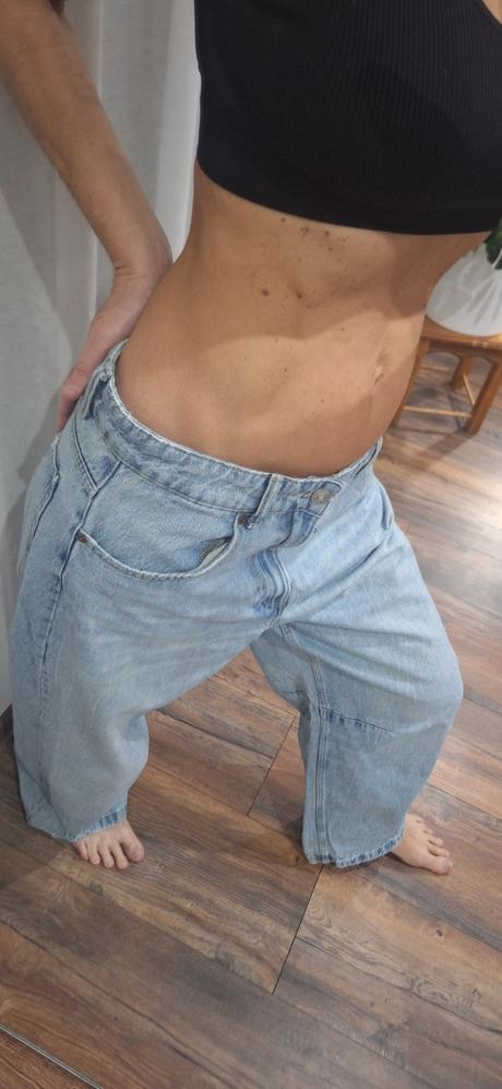 Široke rifle baggy zara vel 40/42, zara,40