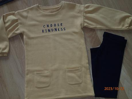 Horčicová tunika +legíny ff, f&f,128