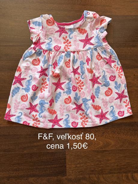 Šaty krátky rukáv, 80