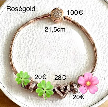 Pandora roségold náramok a korálky, pandora