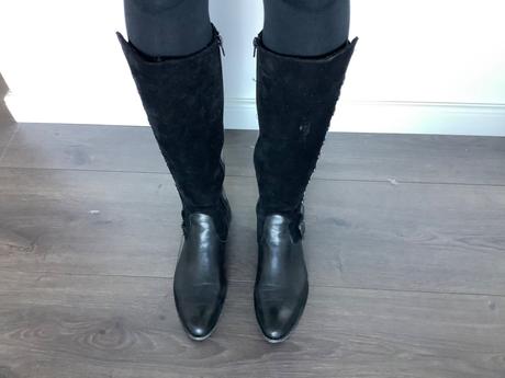 Vysoké čierne kožené čižmy 39, 39