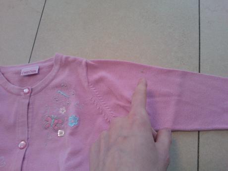 Ružový svetrík s výšivkou,vel.12-18mes., cherokee,86