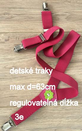 Dievčenské elastické traky, vek 3-6r.,max d63cm, 