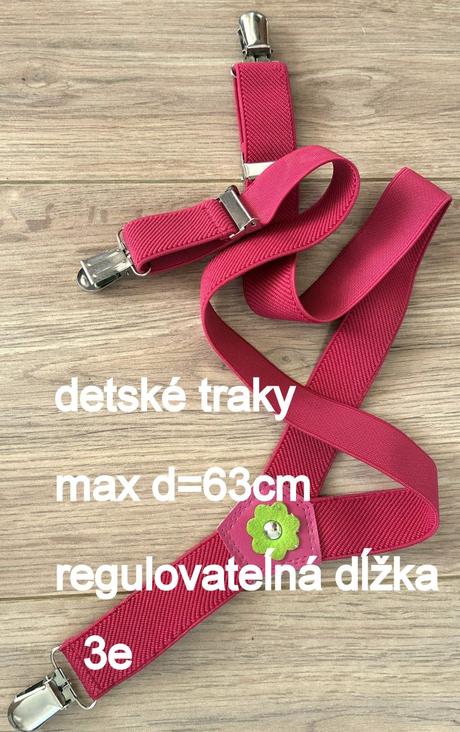 Dievčenské elastické traky, vek 3-6r.,max d63cm,