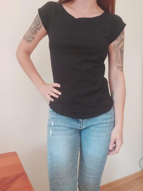 Čierne tričko., sinsay,s