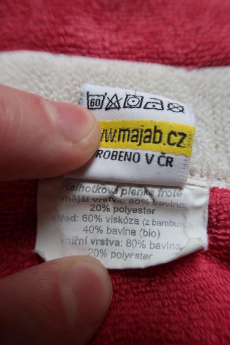 Kalhotová plena bordó, majab