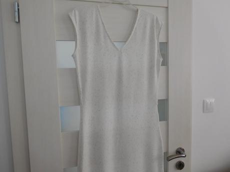 Kremové šaty tielkové pružné-vitrin 38,v, 38