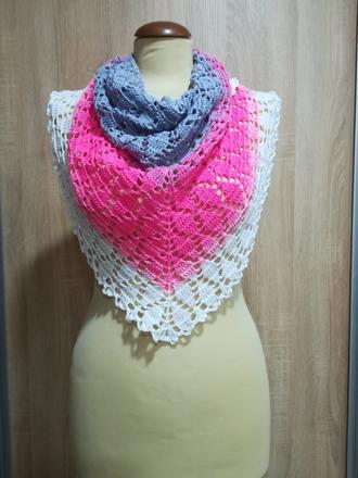 Háčkovaná šatka 50, 