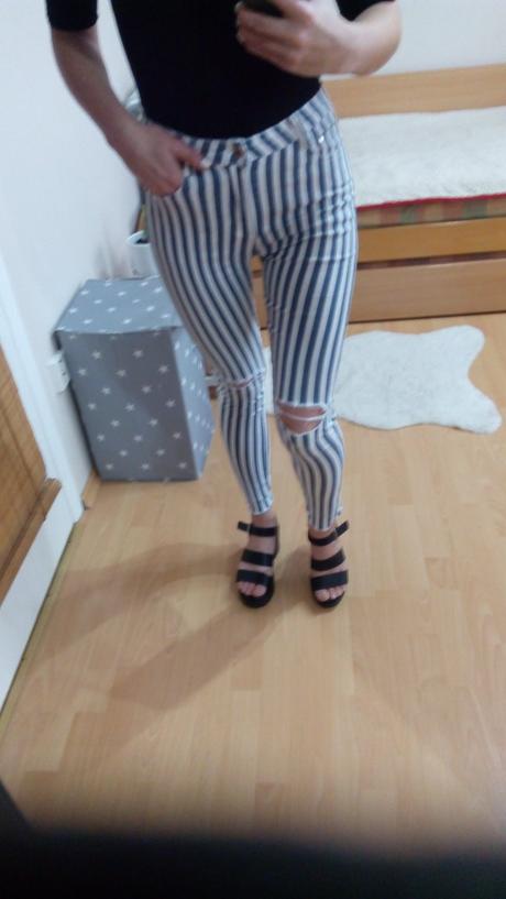 Dámske elastické rifle, s