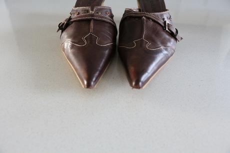 Tmavo hnedé topánky, 37