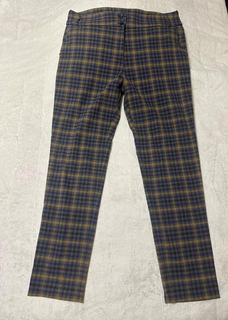 Kockované nohavice, l / m