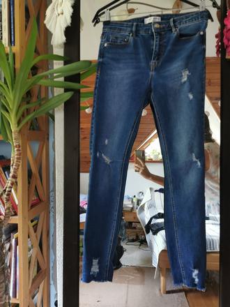 Skinny rifle s vysokým pasom, stradivarius,36