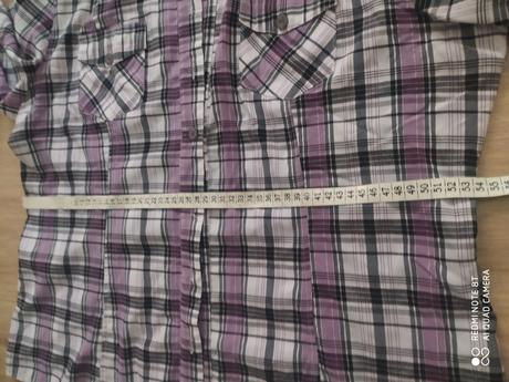 Fialová károvaná košeľa, 50