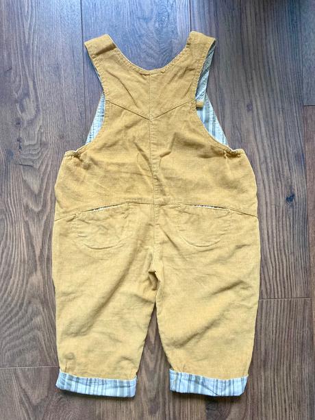 Menčestrové nohavice na traky, frog,80