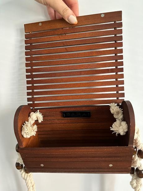 Drevená kabelka zara, zara