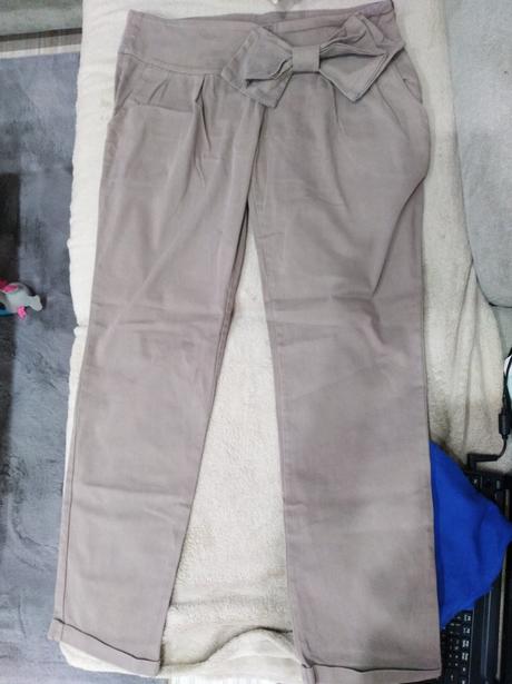 Dámske nohavice s mašľou, xl