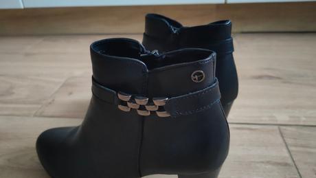 Kožené kotníkové čižmy, tamaris,38