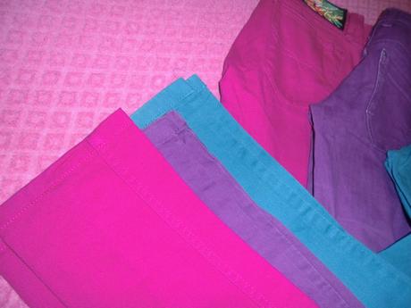 Skinny farebné rifle vel 146/152, 146