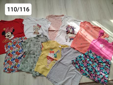 Tričko s mačičkou,5-6r, h&m,116