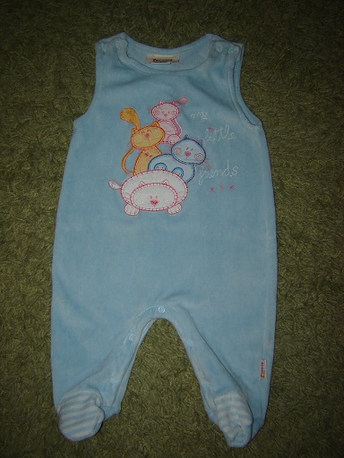 Sametové dupačky s mačičkami -nenosené tulec trend, 68