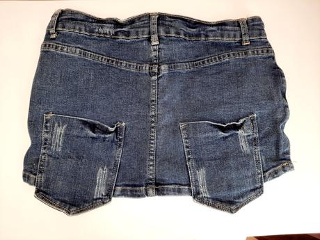 Riflová minisukňa, gate,m