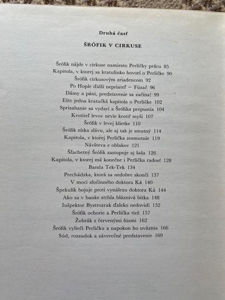 Šrófikove dobrodružstvá gabriella parcová 1981,