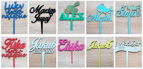 Farebné zapichy na tortu,