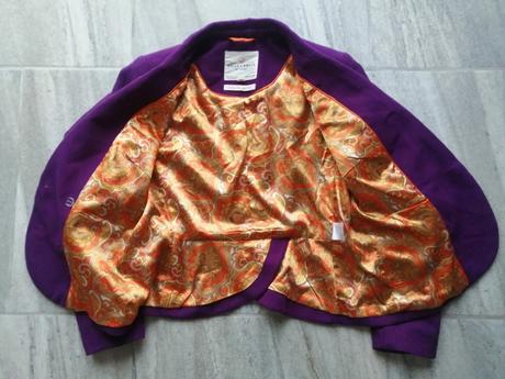 Luxus fialové sako lindex,merino vlna,v40, lindex,40