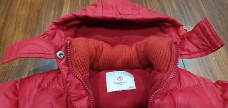 Teplá bunda s kapucňou ako nová, 98