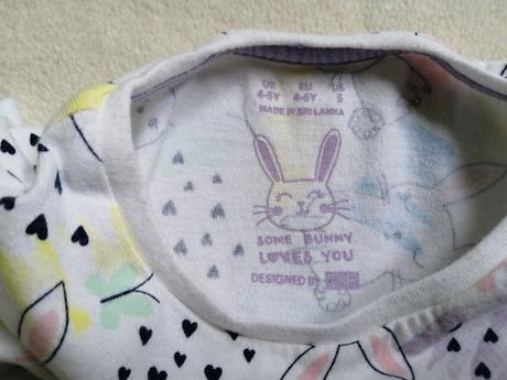 Tričko so zajkami, f&f,104