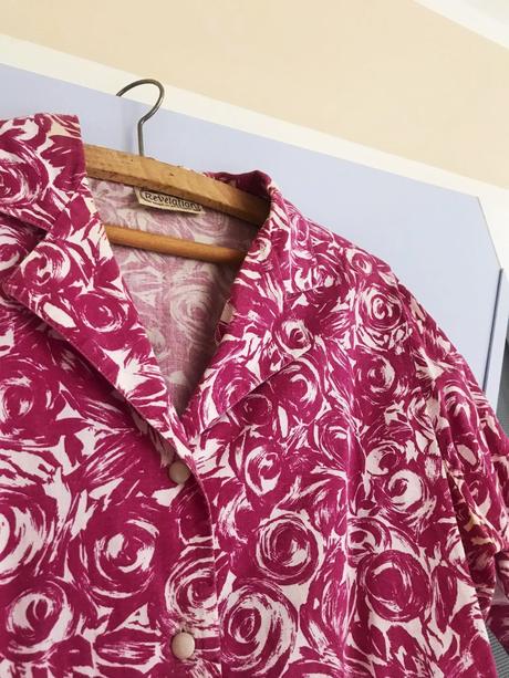 Kvetovaná košeľová blúzka, m