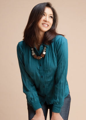 Blúzka na dojčenie linda - modrá -s, l,