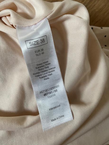 Bodkovane saty, orsay,38