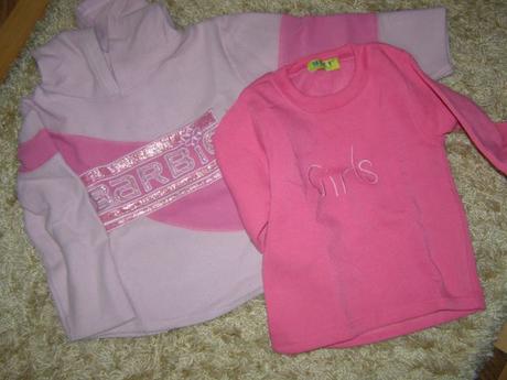 2x pulovre pre dievčatko, barbie,110
