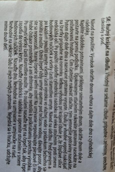 Ručný krájač cibule. banquet., 