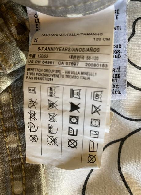 Nohavice na traky v. 116/122 - 6-7 rokov, benetton,116