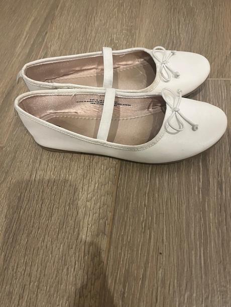 H&m biele baletky baleríny topánky č. 33, h&m,33