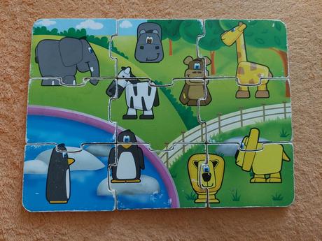 Detské drevené puzzle, 