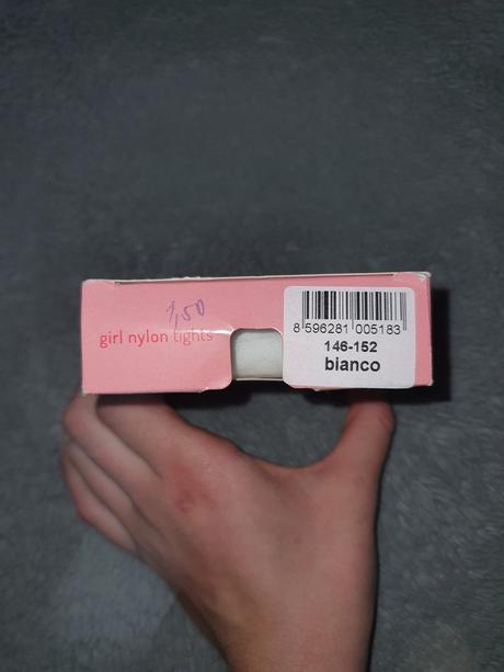 Biele silonky 146-152, 146