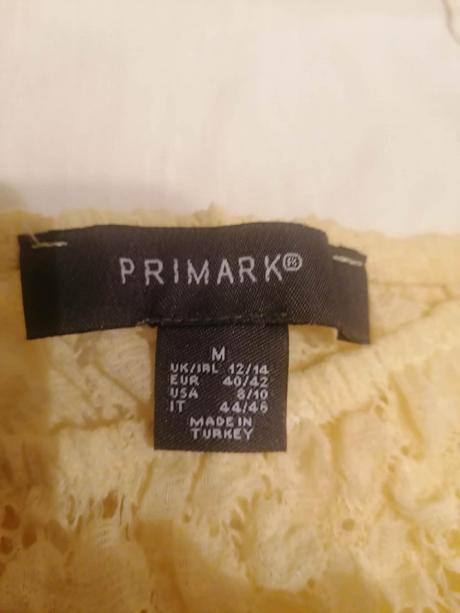 Čipkovaný crop top, primark,40