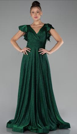 Smaragdového luxusne spoločenské saty, 44