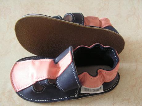 Detské kožené dievčenské capačky, tomar,20 - 27