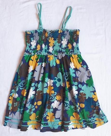 Modro - zelene saty na ramienka, s.oliver,134