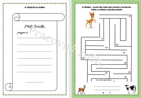 Pracovný zošit - adventný "kalendár", 