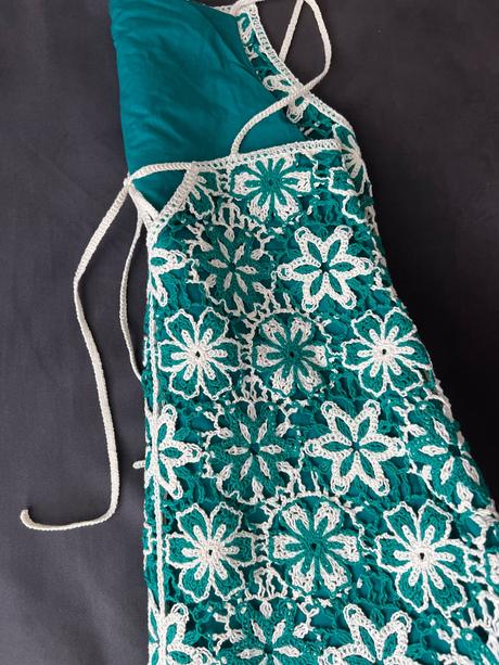 Nenosené háčkované šaty zara, zara,xs