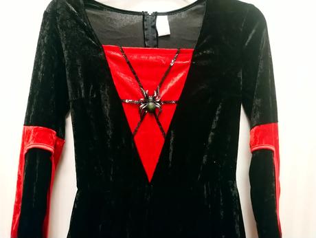 2-dielny kostým červená pavúčia žena, fries, s-m, 