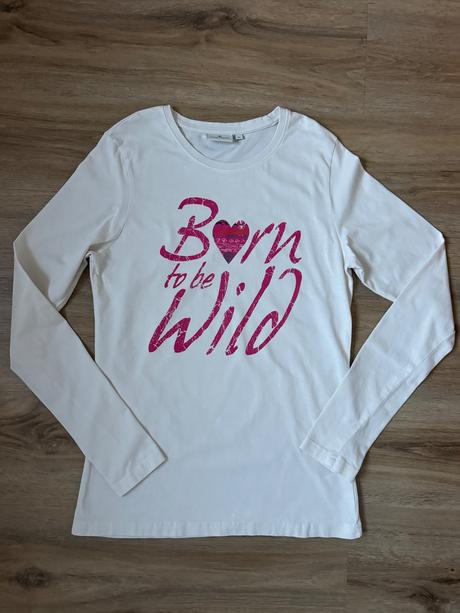 Kremove bavinene tricko, tom tailor,176