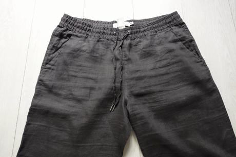 Ľanové nohavice h&m, h&m,42