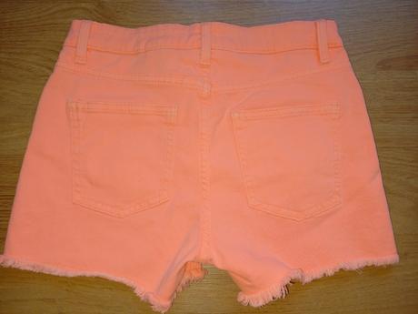 Oranžové elastické kraťasy, h&m,158